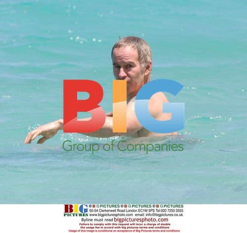 John McEnroe playing in the Caribbean