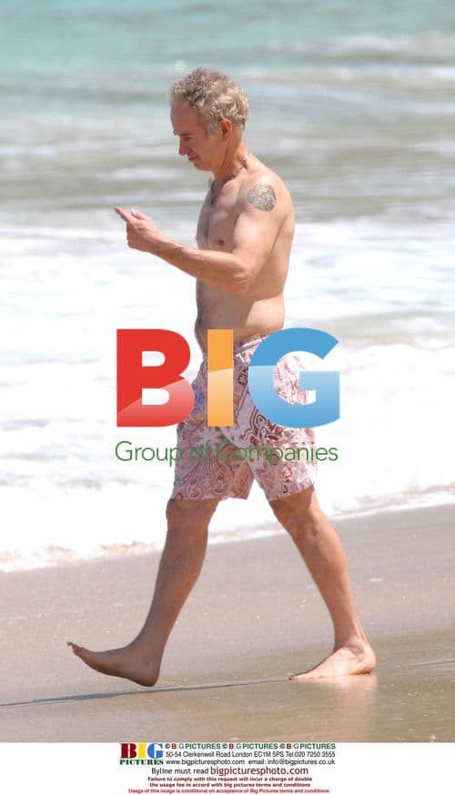 John McEnroe playing in the Caribbean