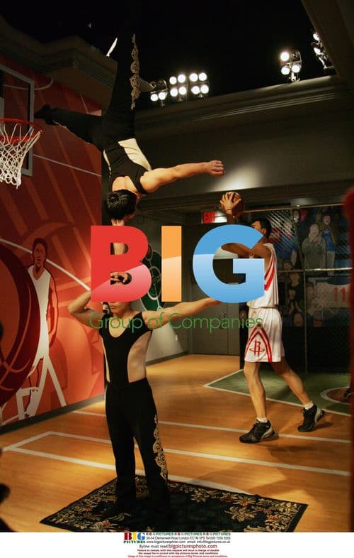 Chinese acrobats perform at Madame Tussauds in NYC