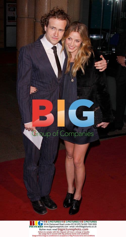 Rafe Spall and Elize du Toit at 'The Damned United' UK premiere