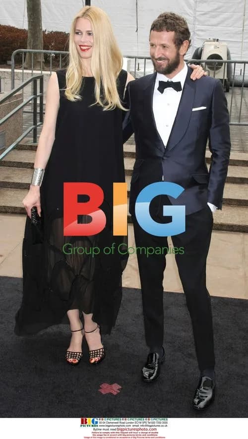 CLAUDIA SCHIFFER with STEFANO PILATI at Met Opera Gala