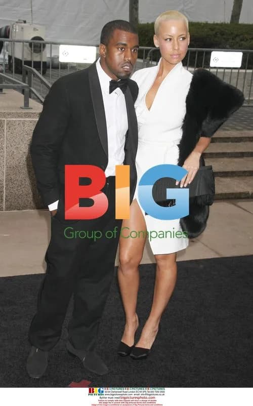 Kanye West with Amber Rose at Met Gala