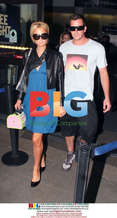 Paris Hilton and Doug Reinhardt Arriving at LAX