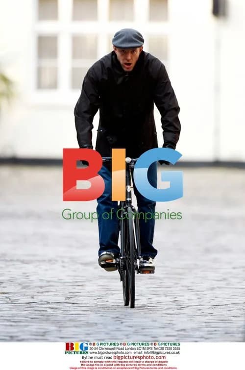 Guy Ritchie out cycling with friend