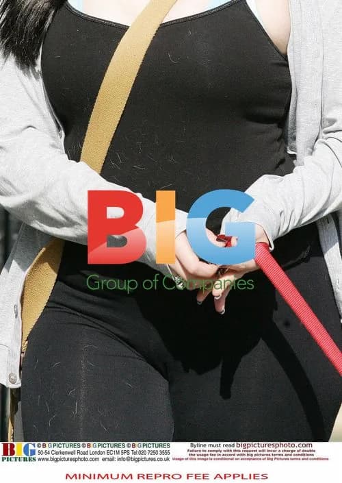 Natalie Cassidy Out Walking Dog