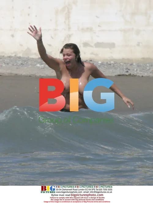 Jade Goody Enjoys Beach in Spain
