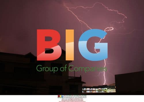 Lightning burst at night, Enshi, China