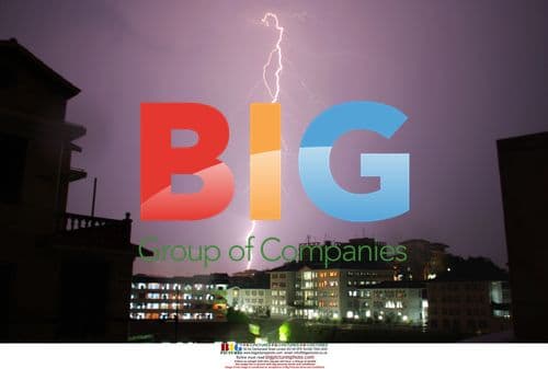 Lightning burst at night, Enshi, China