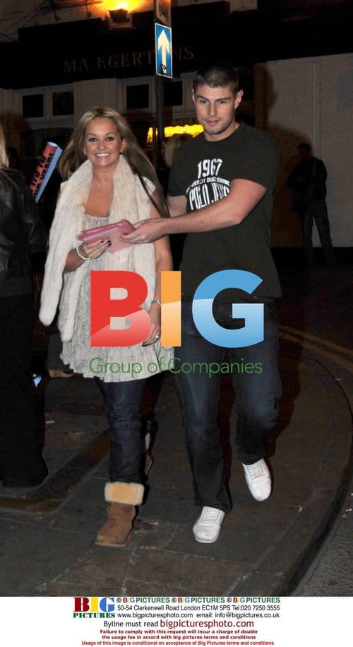 Jennifer Ellison leaving the Empire Theatre