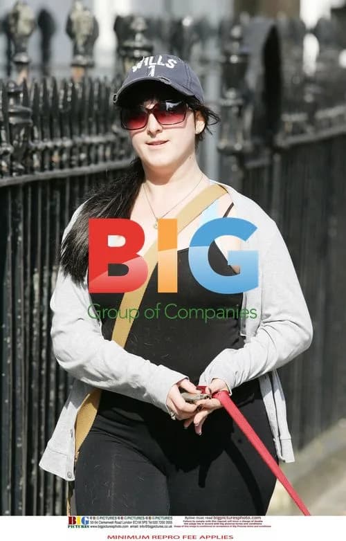 Natalie Cassidy Out for Walk with Dog