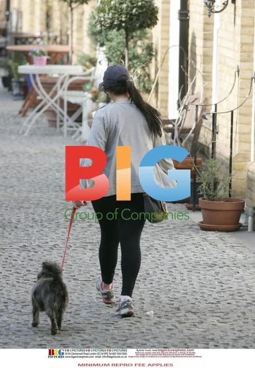 Natalie Cassidy Walks Dog in London