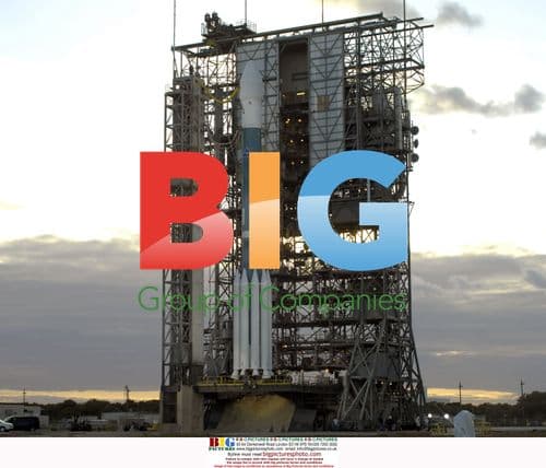 Delta II Rocket Stands Ready for Launch