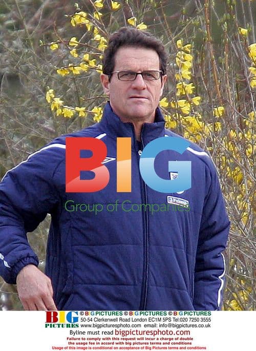 Fabio Capello during England training session