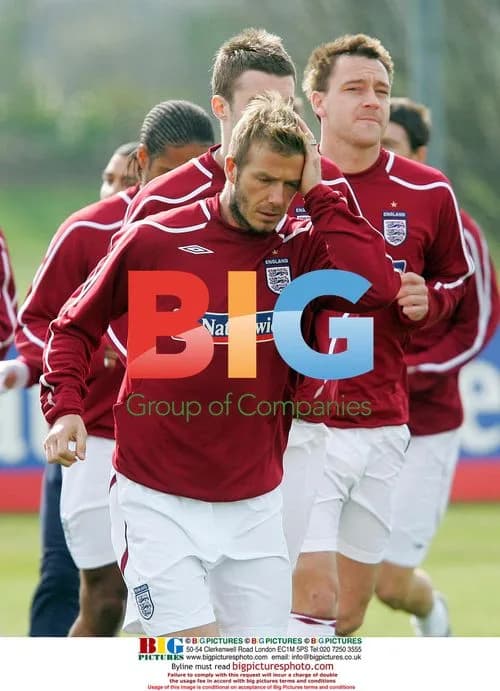 David Beckham at England Training Session
