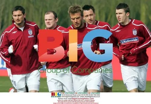 David Beckham leads England squad training