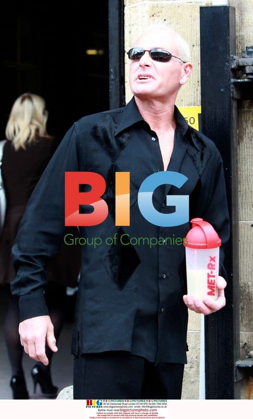 Paul Gascoigne arrives at GMTV Studios