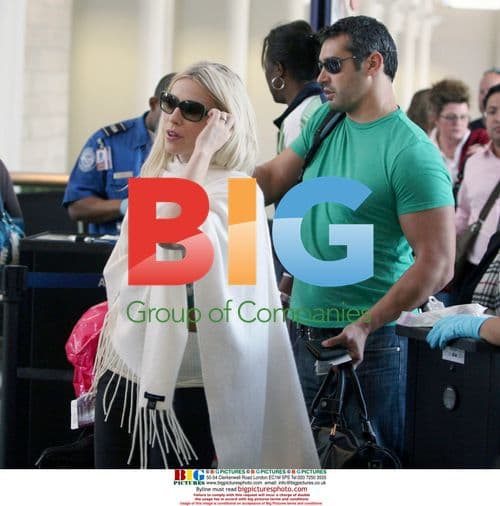 Natasha Bedingfield and husband depart LAX