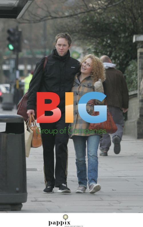 Former Casualty star, James Redmond, with girlfriend