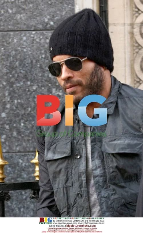 Lenny Kravitz walks in Paris