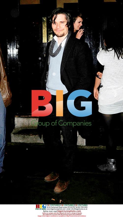 Hans Matheson spotted outside The Punchbowl