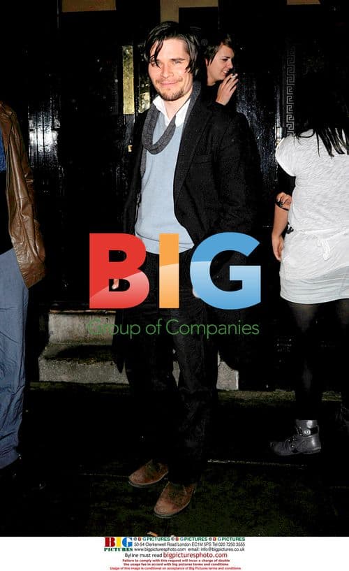 Hans Matheson spotted outside The Punchbowl