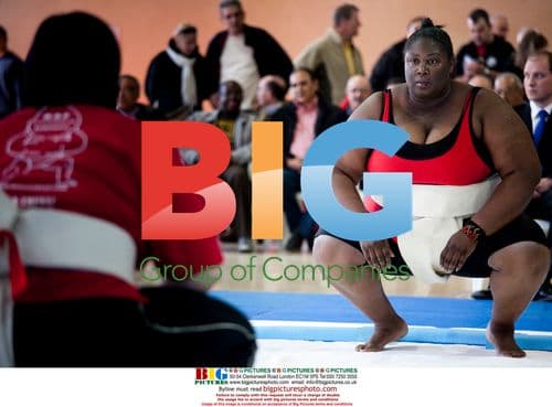 Italian woman competes in Sumo wrestling