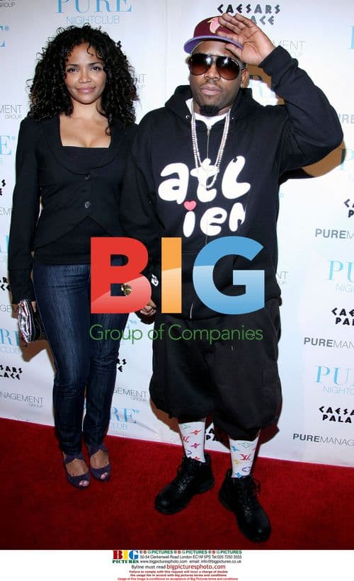 Big Boi and Sherlita arrive at PURE Nightclub in Las Vegas