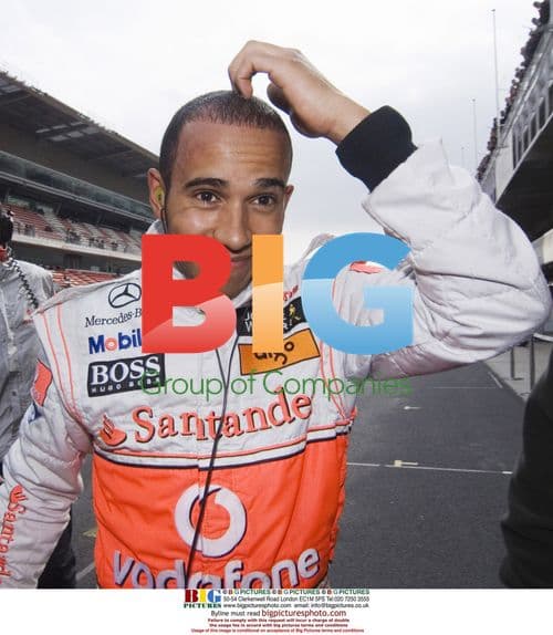 F1 Driver Lewis Hamilton Testing in Jerez, Spain