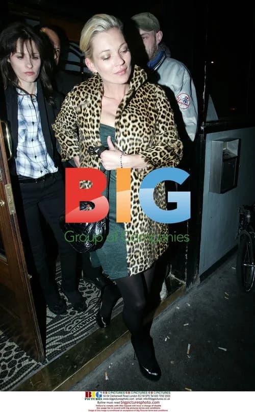 Kate Moss Leaves Groucho Club in London