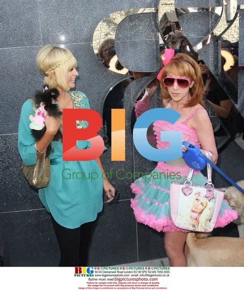 Kathy Griffin and Paris Hilton filming