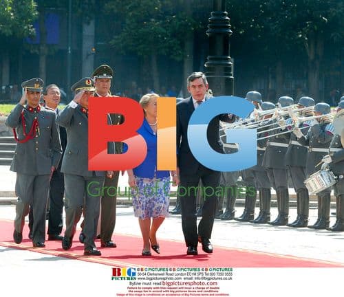 PM Gordon Brown meets Chilean President Bachelet