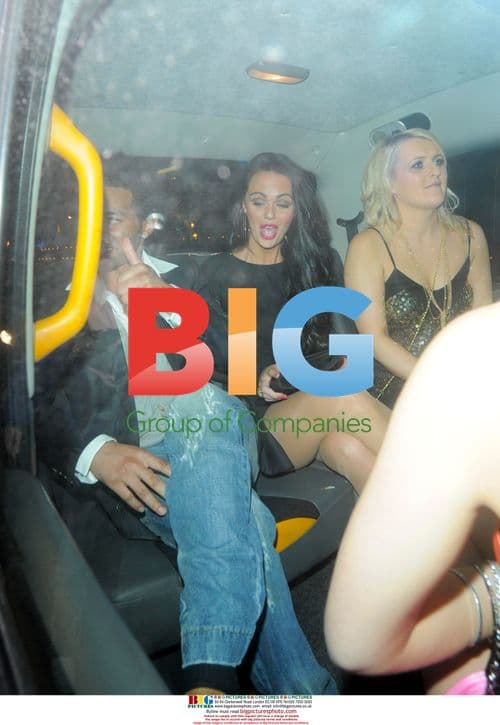 Jennifer Metcalfe and Jermaine Pennant at Spring Awakening press night