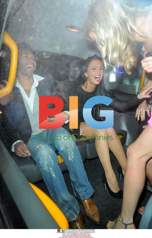 Jennifer Metcalfe and Jermaine Pennant at Spring Awakening press night