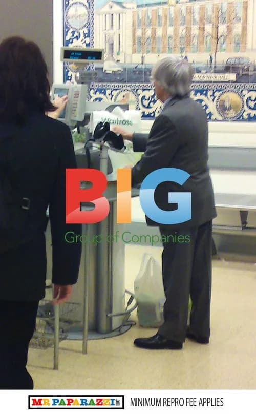 Bernie Ecclestone shopping at Waitrose