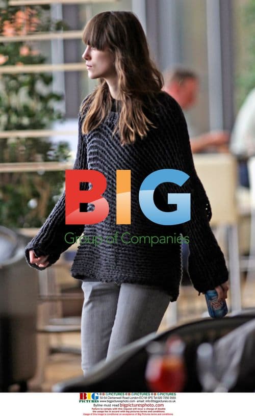 Keira Knightley Relaxes at Calgary Airport