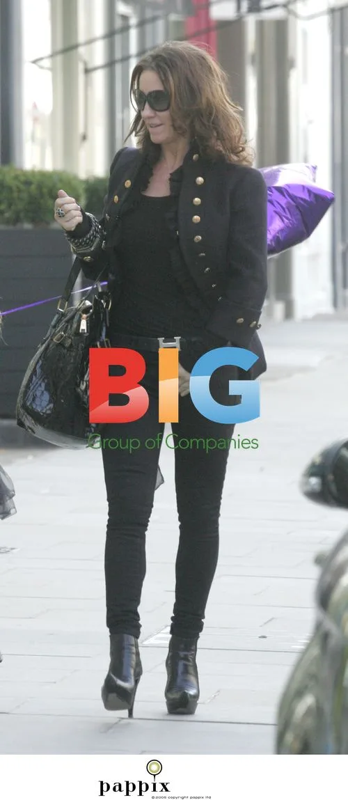 Meg Matthews adjusting herself in public