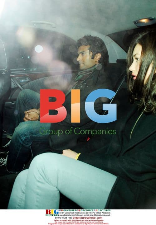 Sendhil Ramamurthy and Olga Kirilenko leaving Bungalow 8