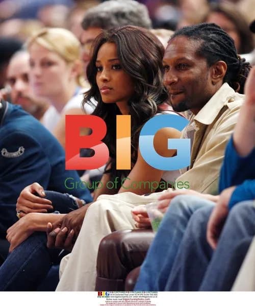 Ciara Watches Knicks vs Hornets Game