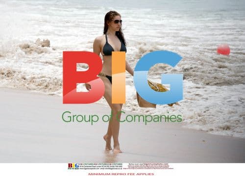 Kelly Brook in Black Bikini