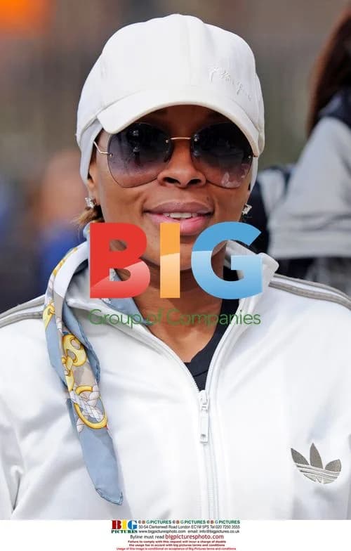 Mary J. Blige in Adidas Tracksuit