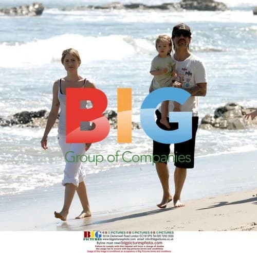 Anthony Kiedis on Malibu Beach