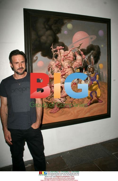 David Arquette at Todd Shorr Art Exhibit