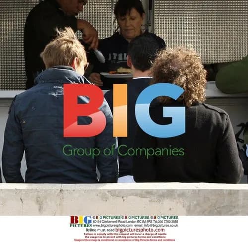 Kris Marshall on set of BT commercial