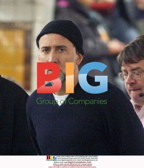 Nicolas Cage on set of 'The Sorcerer's Apprentice'