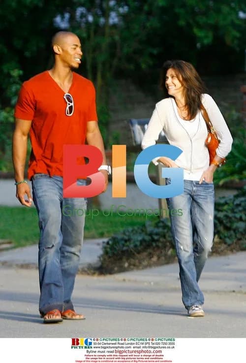 Terri Hatcher and Mehcad Brooks walking together