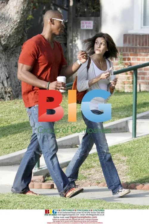Terri Hatcher and Mehcad Brooks in Studio City