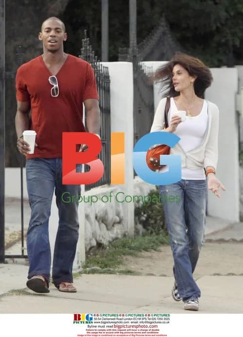 Terri Hatcher and Mehcad Brooks in Studio City