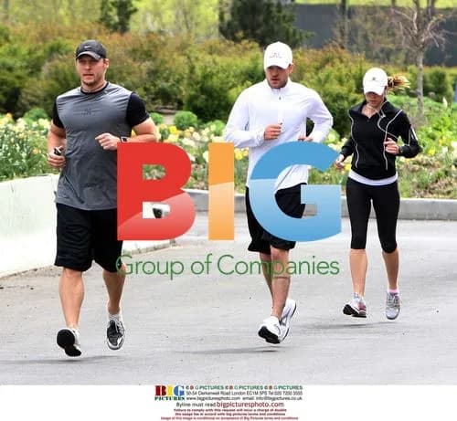 Jessica Biel and Justin Timberlake Jogging
