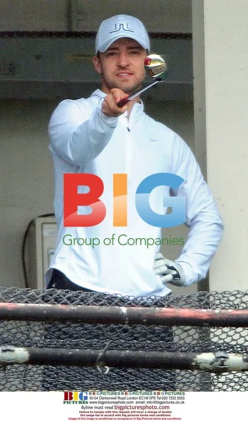 Justin Timberlake golfing in New York