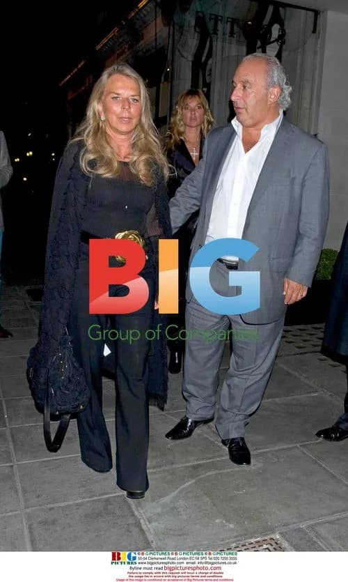 Sir Philip Green and wife Tina at Scott's restaurant